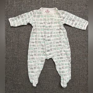 E=MC Magnetic 🧲 Footie Pajamas Animals and Trains, 6-9 months